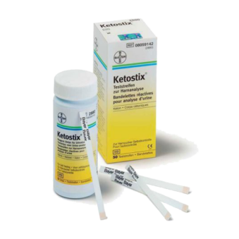 Ketostix urinalysis test strips (50 pieces)